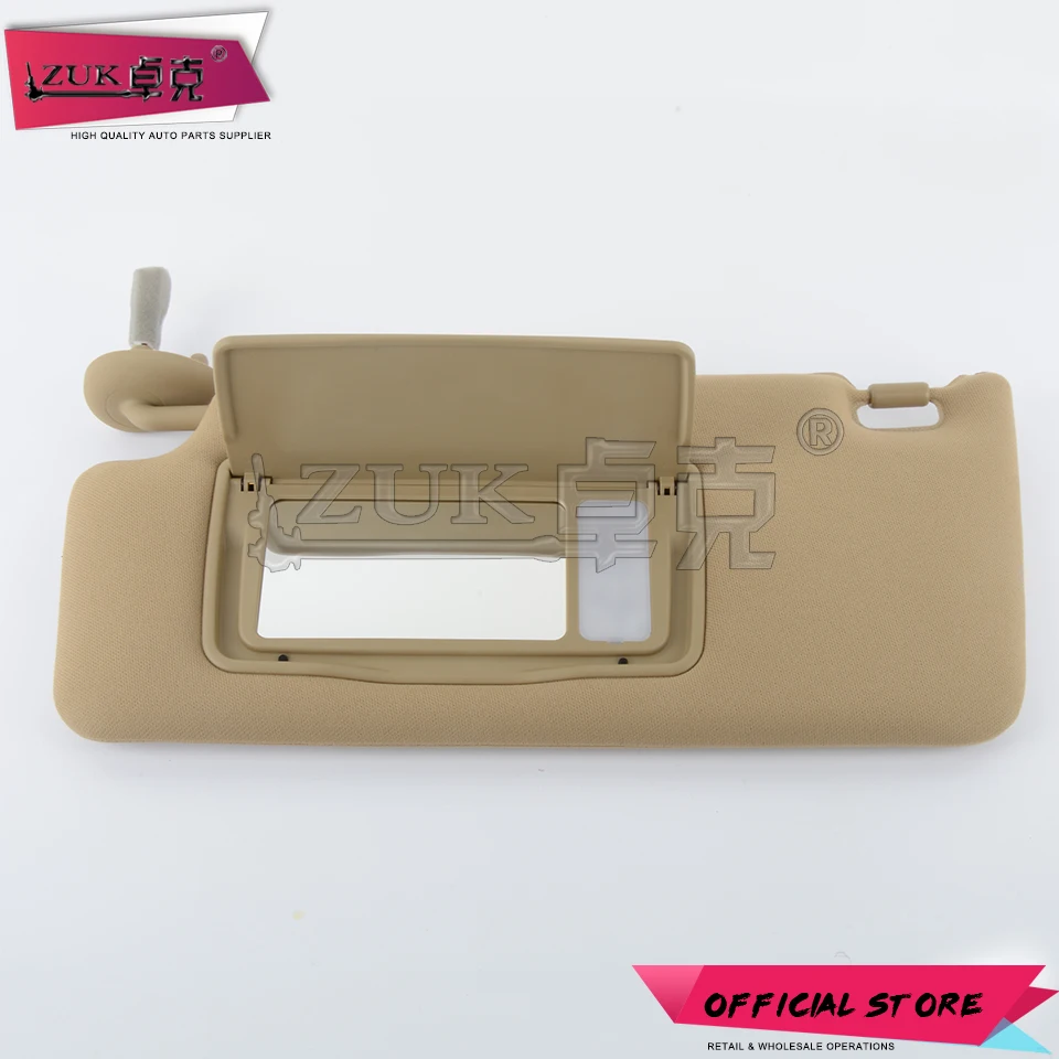 ZUK Driver Side Sunvisor Sunshade Sun Shield Antidazzle Visor For HONDA ACCORD 2008 2009 2010 2011 2012 2013 Beige Gray Color