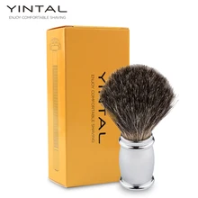 YINTAL, щетка для бритья, барсучья шерсть, мужская, щетка для бритья, металлическая, барсучья щетка для бритья, щетки