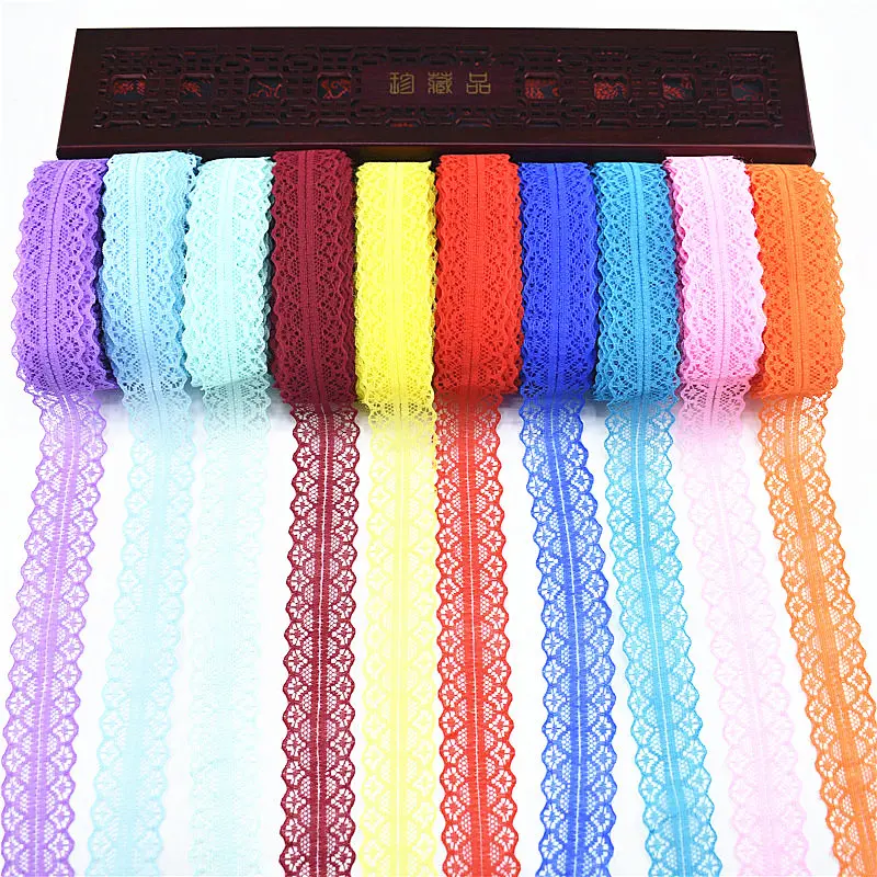 lace fabric 10yard african lace fabric Width 28MM DIY french lace fabric Embroidered Net Cord for floral accessories