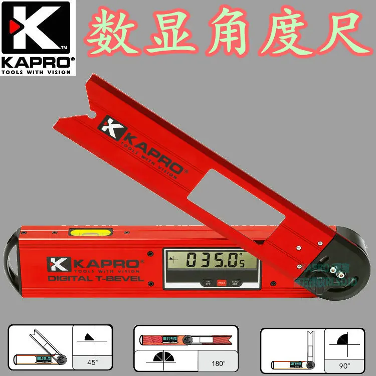 Free shipping Kapro 300mm Digital Angle Measurer, Mitre Finder & Spirit