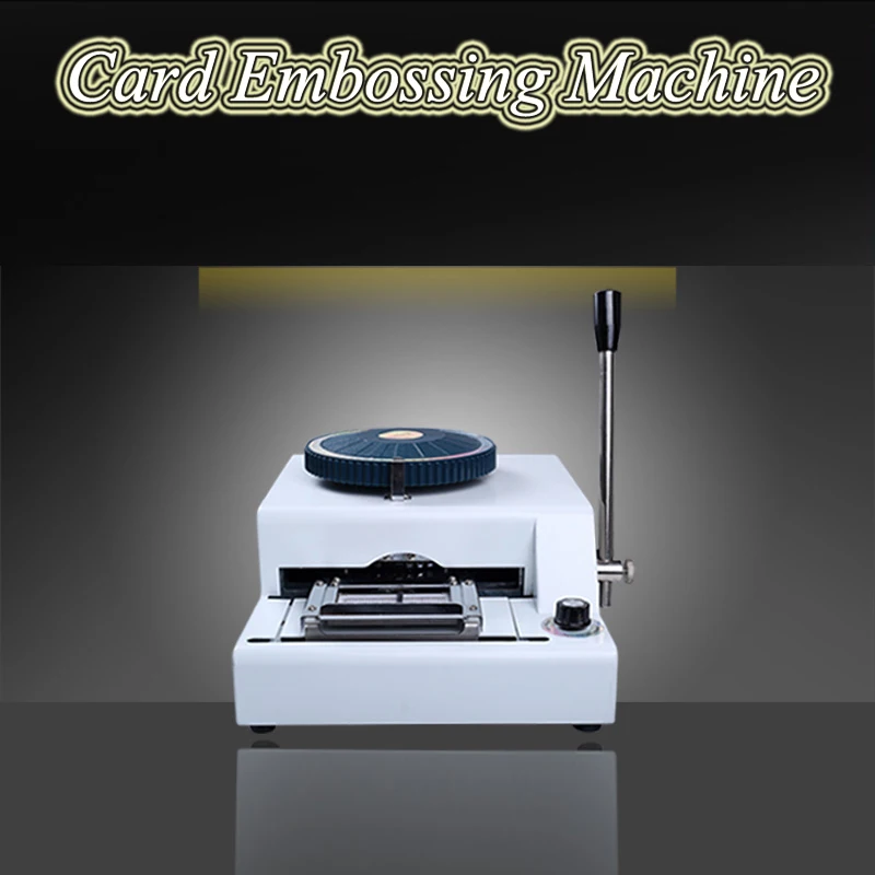 

Convex Code Printer Pressure Code Machine VIP Membership Card Typewriter PVC Manual Embossing Machine 68D