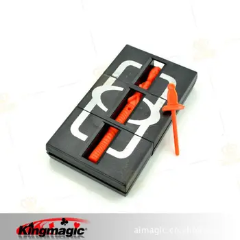 

ZigZag Box mummy cut to three sections recovery magic tricks props creative toys Free shipping