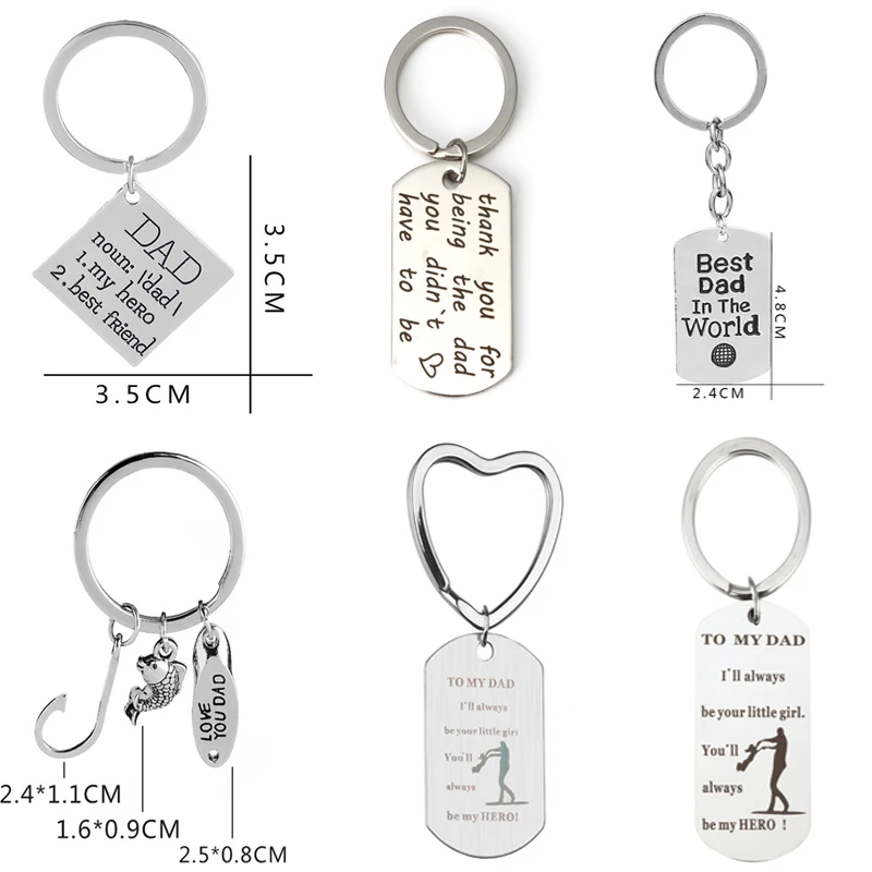 

1Pcs Trendy Keyring Hand Tools Keychain Daddy Keyring Gift For Dad Fathers Day Keychain Hand Tools Bag Pendant Key Ring Jewelry