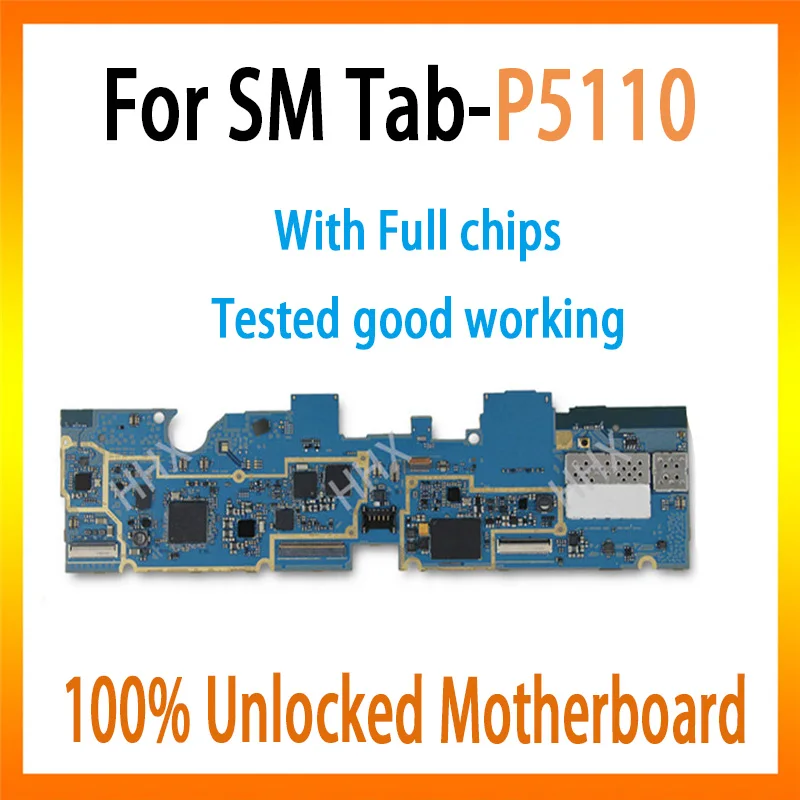 

Original for Samsung Galaxy Tab 2 P5110 motherboard with full chips mainboard logic board unlocked for samsung P5110 card/fee