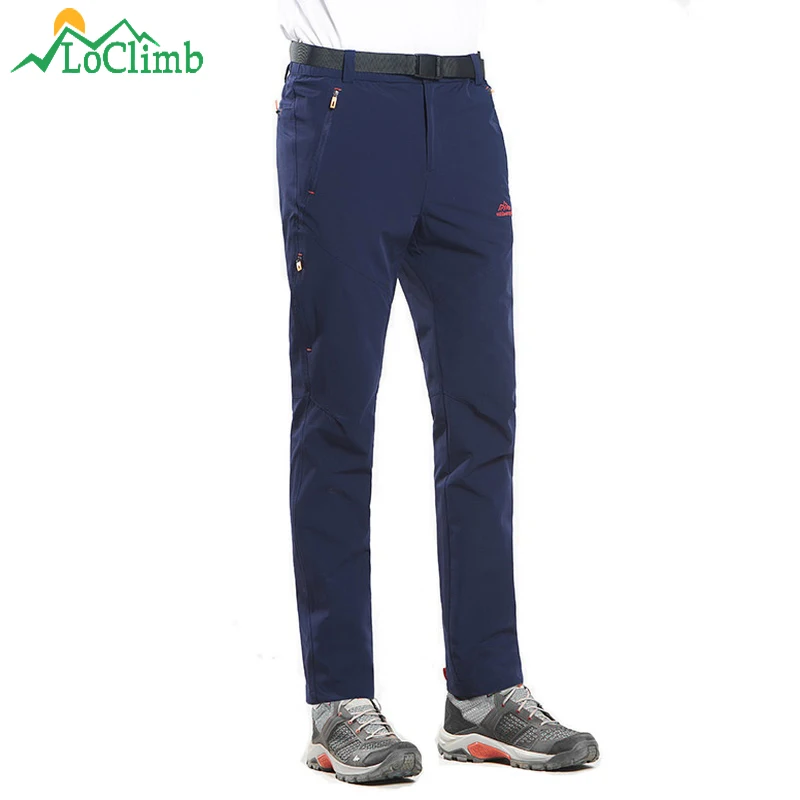 Мужские спортивные брюки LoClimb эластичные нейлоновые для походов и рыбалки на