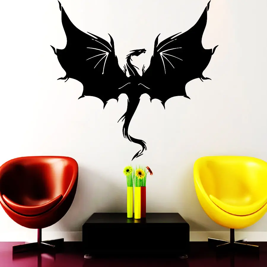 

Animal Dragon Wall Stickers Big wings Monster Interior Fallow Decal For Kids Nursery Boys Room Wall Vinyl Adhesive Art SYY286
