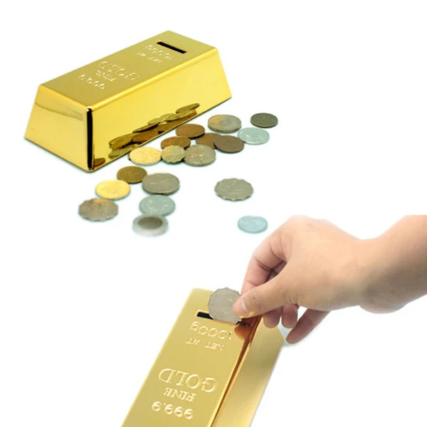 Novelty 999 9 Gold Bars Bar Shaped Money Box Coin Bank Saving Novelty 999 9 Gold Bars Bar Shaped Money Box Coin Bank Saving Pot Golden In Bo From Home Garden On Aliexpress Alibaba Group
