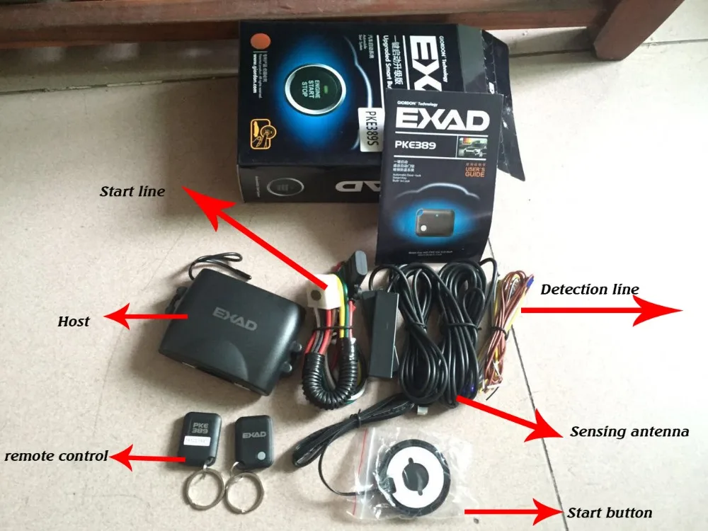 Универсальная Автосигнализация система автоматического бесключевого доступа Система дистанционного запуска Встроенный-N Starline Центральная кнопка блокировки Кнопка PKE Start Stop