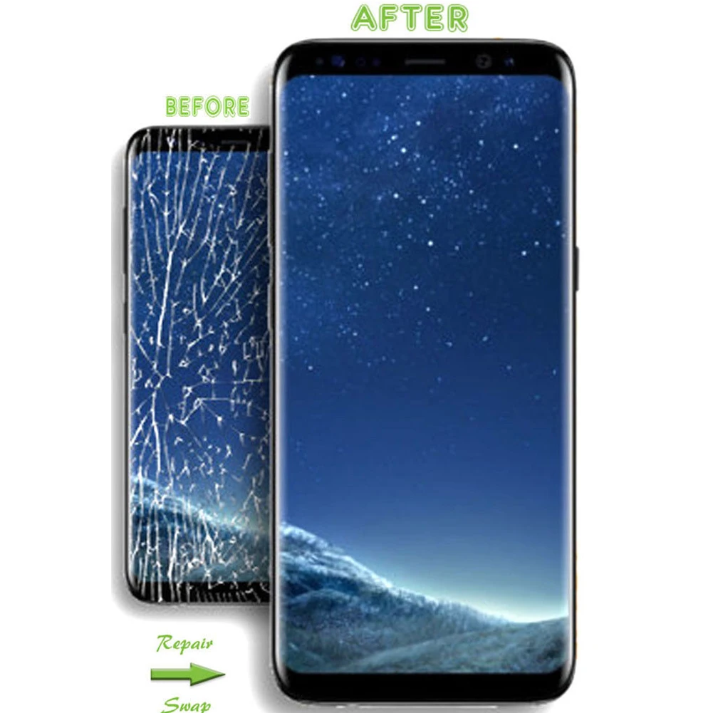 Новинка! сменные комплекты для переднего стекла экрана для samsung Galaxy S8 G950 S8 Plus G955