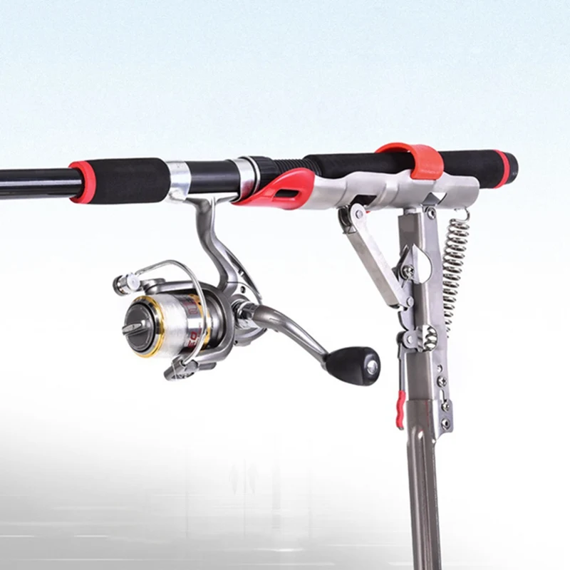 

Multi-function folding fishing tool automatic lifting stand cane hook Setter fly fishing boarding