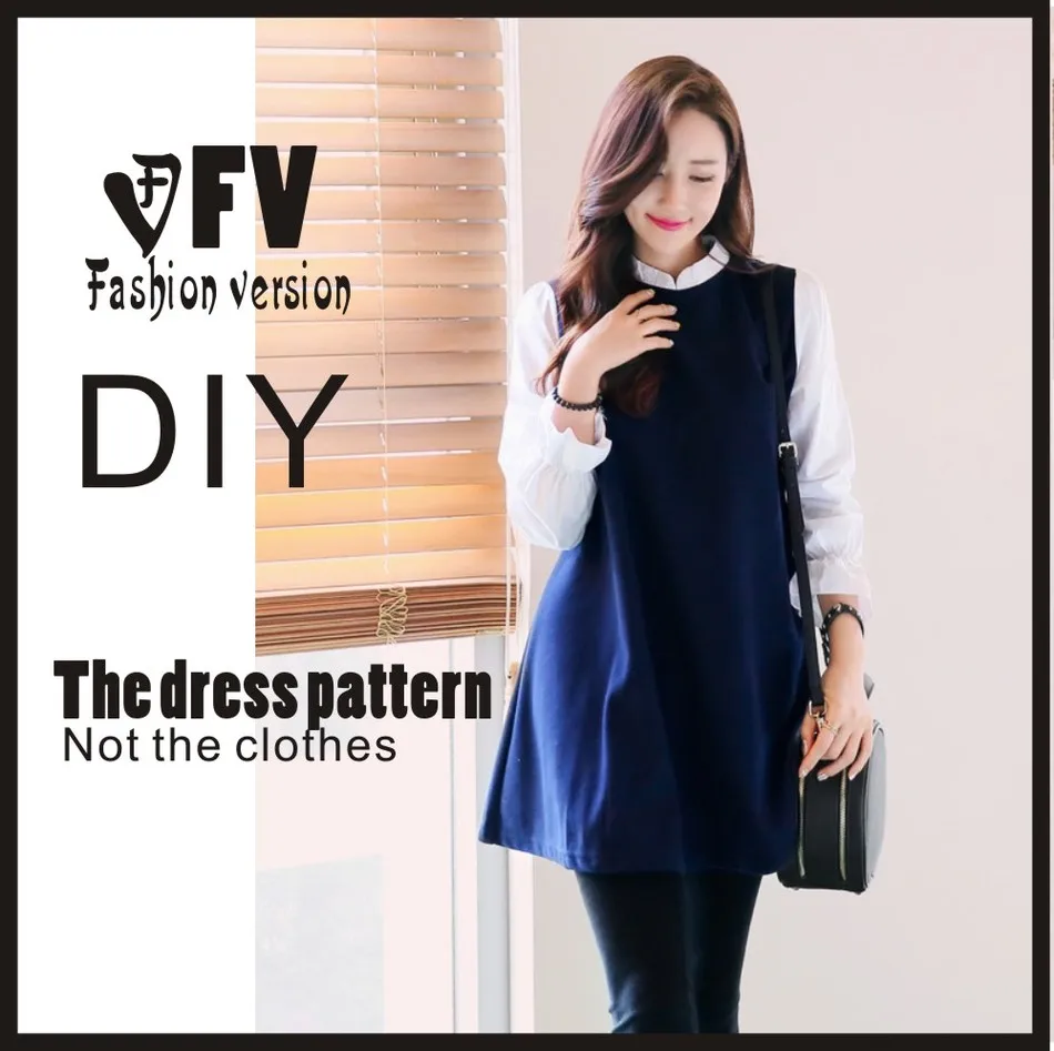 

Dresses Sewing Pattern Template Cutting drawing Clothing DIY ((Not selling clothes)) BLQ- 152