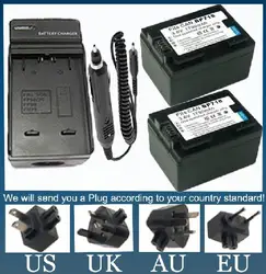 2 Батарея пакет + Зарядное устройство для Canon LEGRIA HF R36, r37, r38, r46, R48, r306, R406 и LEGRIA HF M52, m56, m506, M60 HD видеокамера