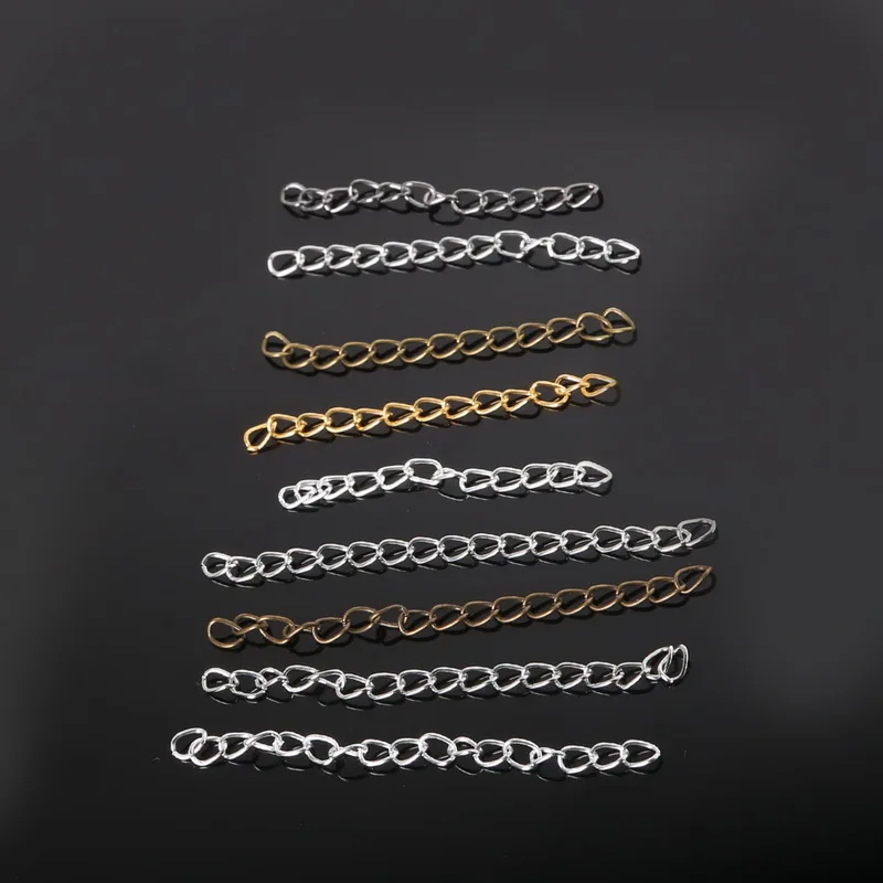 Buy High Quality 4*70mm 100set/lot Alloy Extended Extension Chain for necklace