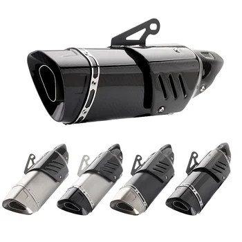 

Universal 51mm Motorcycle Exhaust Muffler Pipe akrapovic escape moto exhaust pipe For CBR250RR crf 230 cb650f CBR150R RVF400 FZ6