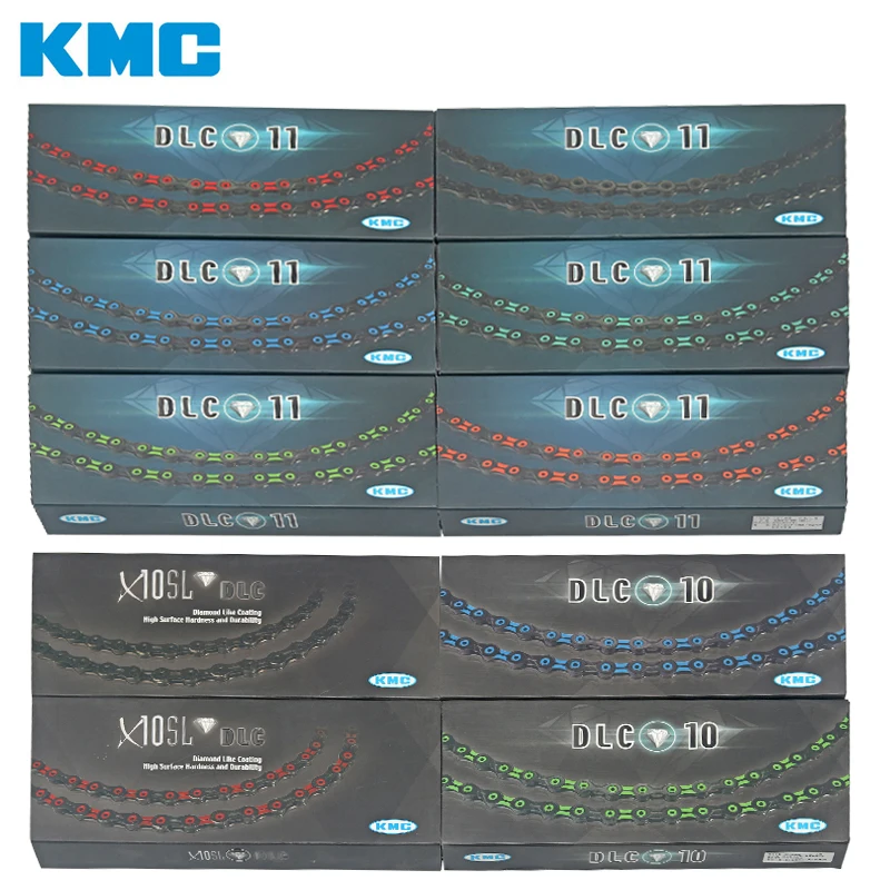 Discount KMC MTB Road Bike Chain X8 X9 X9sl X10 X10sl X11SL For 8 9 10 11S Speed 116L Silver Gold Chain Light Racing Bicycle Accessories 4