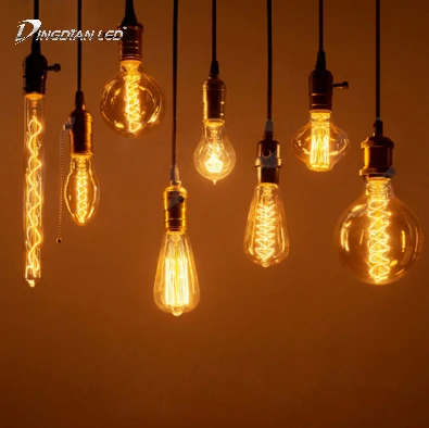

Edison Bulb E27 220V 40W T45 G95 Ampoule Vintage Bulb edison Lamp Incandescent Filament Light Bulb Decor