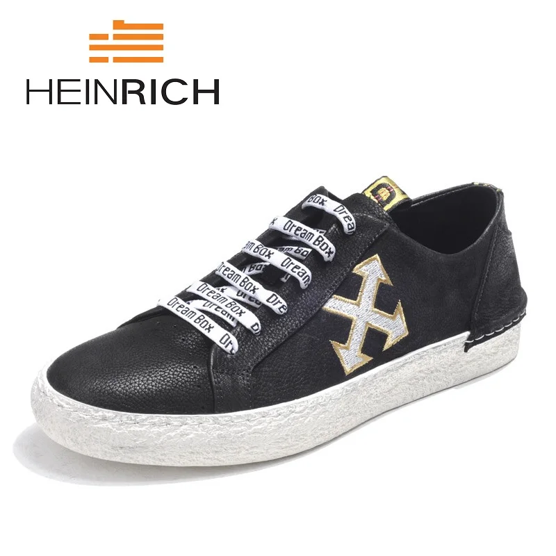 

HEINRICH New Arrivals Men Casual Shoes Spring Autumn Breathable Mens Personality Flats Shoes Comfortable Fashion Shoes Male