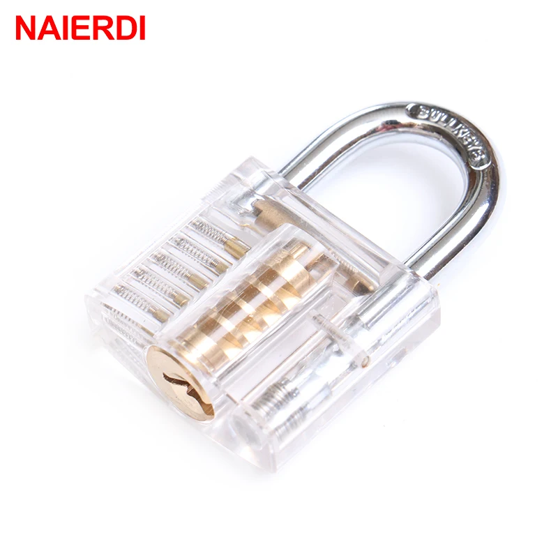 NAIERDI průhledná zámků vsunout viditelné cutaway mini bilanční rok výhled padlock petlicí tvoření schopnosti pro zámečník nábytek hardware