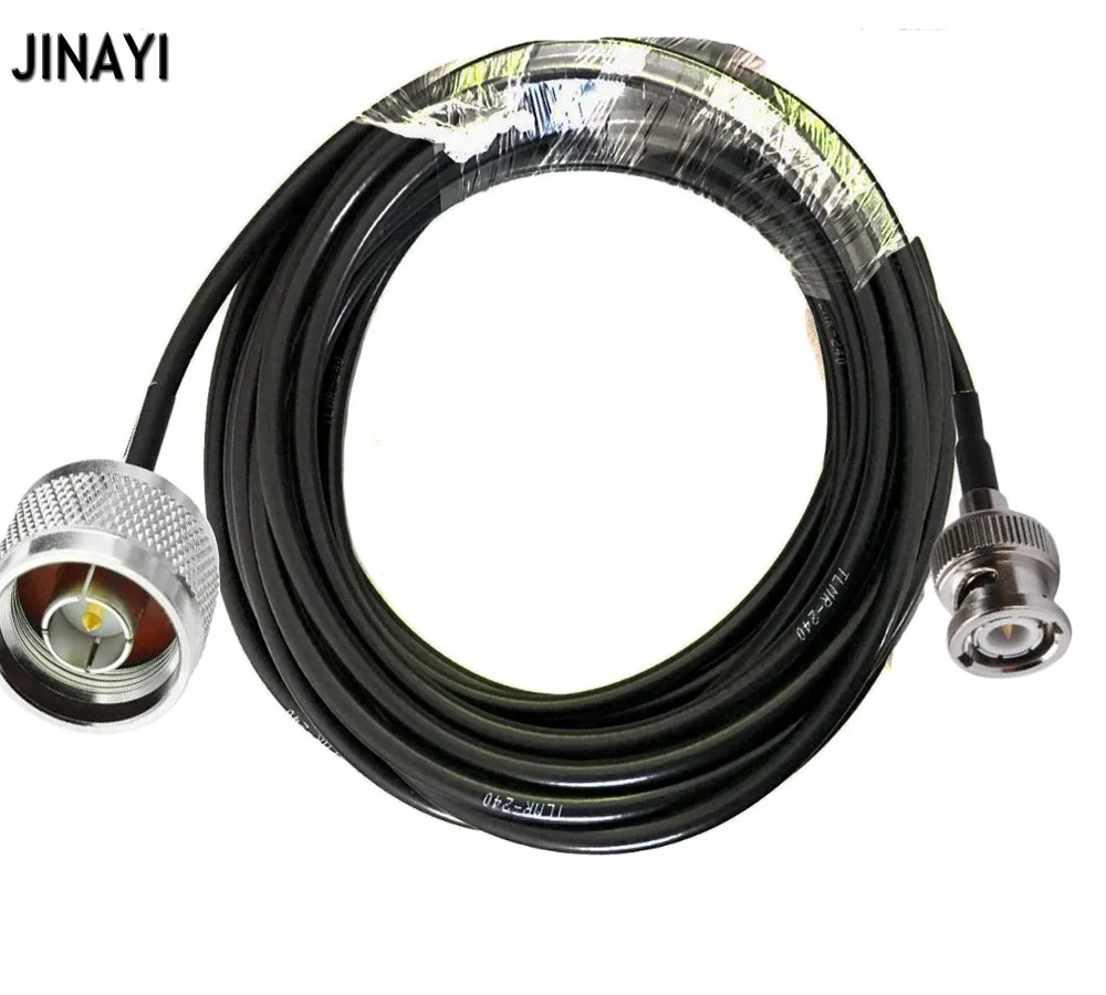 Коаксиальный кабель с низкими потерями 1 м 3 5 10 Разъем N male/BNC male LMR-240 LMR240 RF |