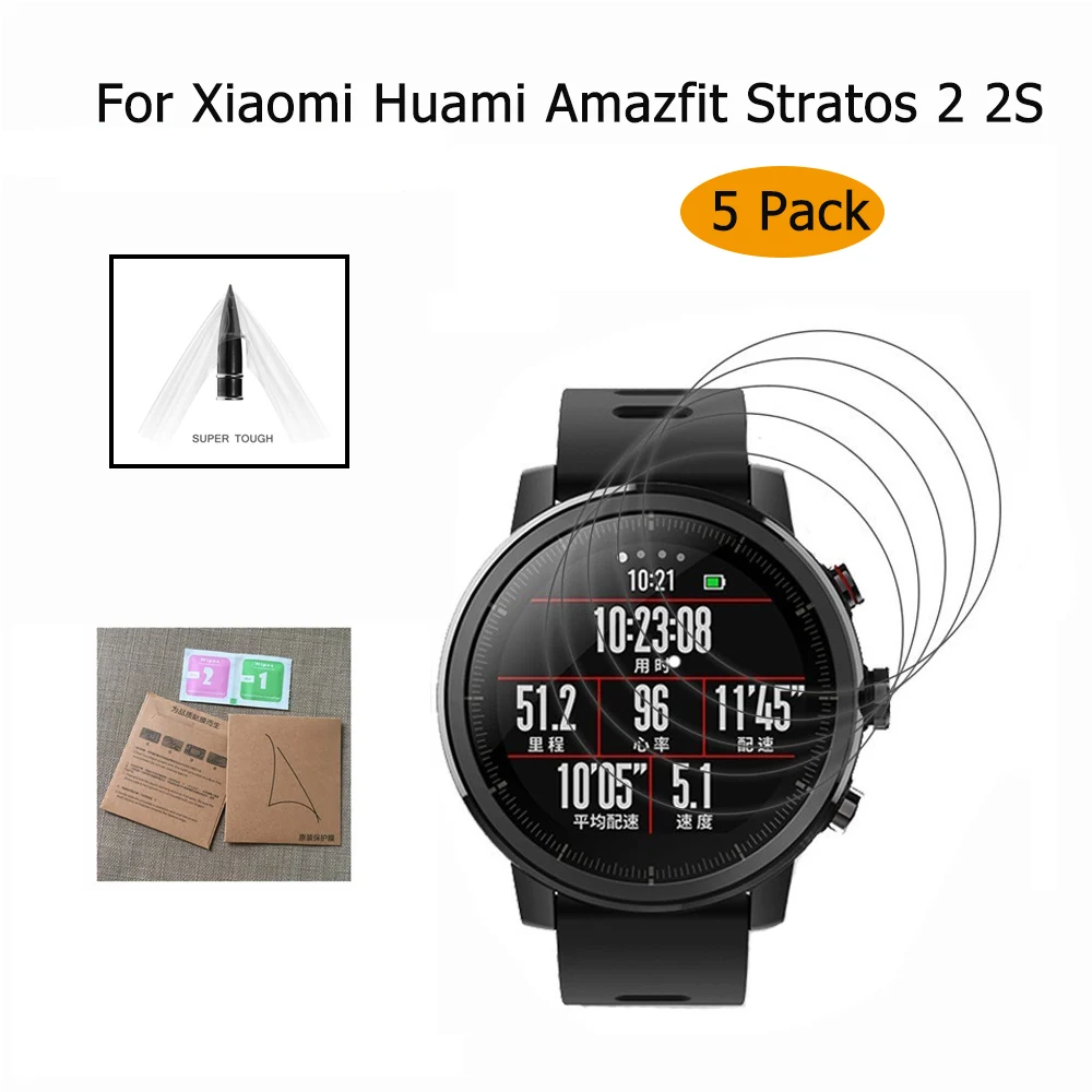 

Film For Xiaomi Huami Amazfit Stratos Pace Verge Sports Smart Watch 2 2S Clear/Matte Screen Protector Film Not Tempered Glass