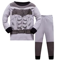 1 комплект, 8R-53 Детские пижамные комплекты с Бэтменом для мальчиков комплект одежды для сна с длинными рукавами для От 3 до 8 лет