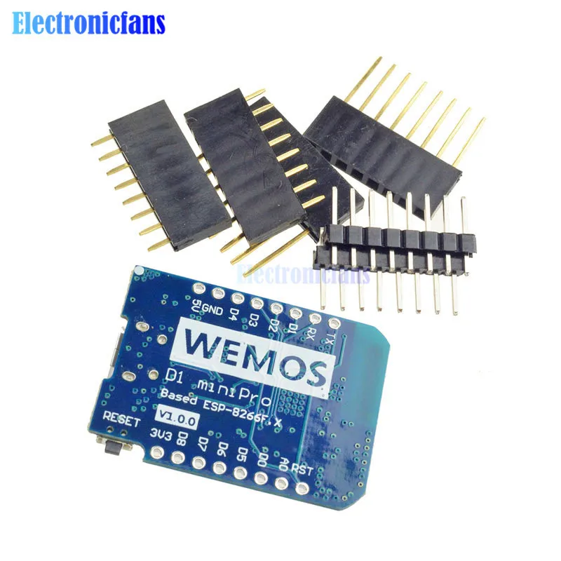 Для wemos D1 Mini Pro 16 м байт внешний Телевизионные антенны разъем nodemcu esp8266 esp8266f CP2104 WI-FI IOT развитию с шпильки