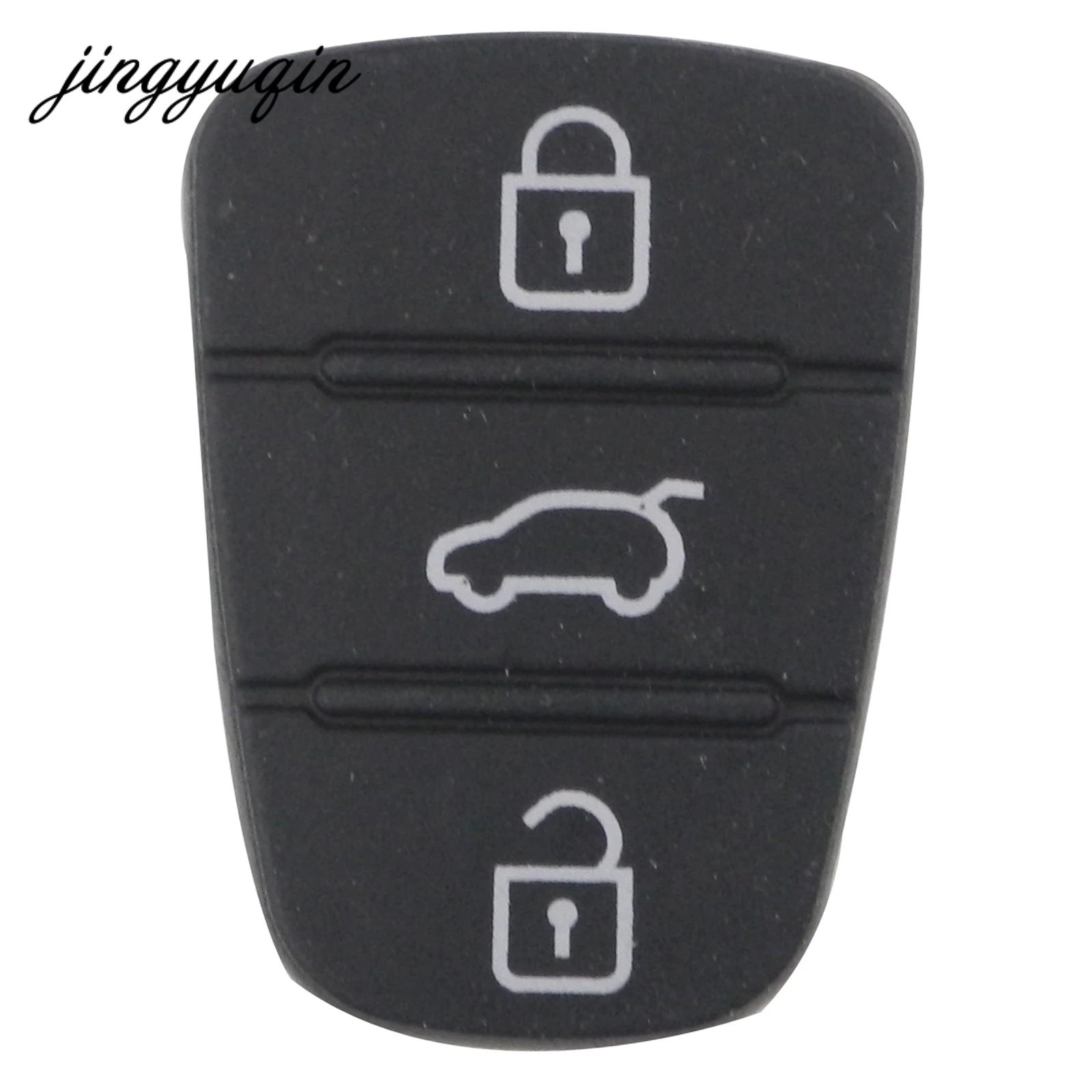 Jingyuqin 3 кнопки дистанционного ключа брелок чехол резиновая накладка для hyundai I10 I20 I30 IX35 для Kia K2 K5 Rio Sportage Флип-ключ