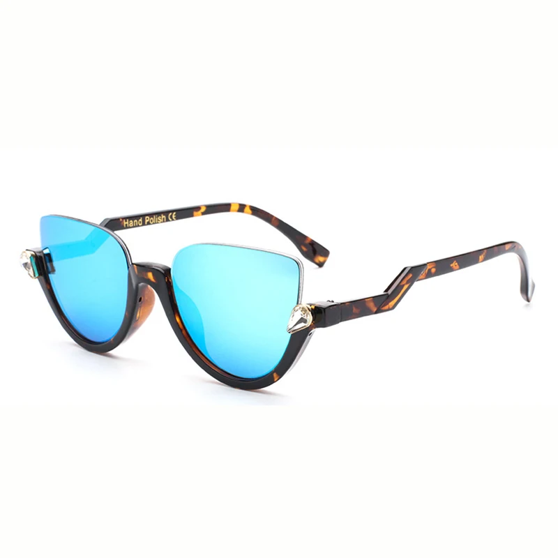 Модные трендовые Солнцезащитные очки женские роскошные брендовые дизайнерские солнцезащитные очки для женщин UV400 оттенки в стиле барокко RS088 - Цвет линз: RS088 C04