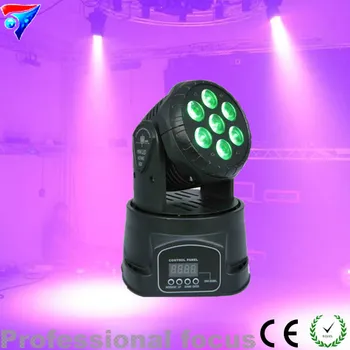 

Free Shipping High Quality Led Moving Head Light 7x12w Mini Wash Light Lighting