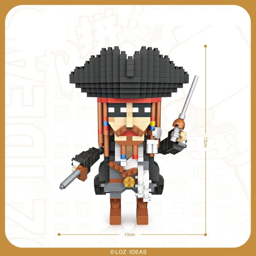 LOZ Mini blocks Jack Sparrow 9762-2