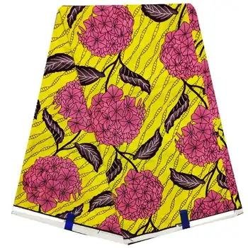 

new arrival nigeria batik guinea fabric 40*40 yarn Ankara african wax print veritable block prints wax fabric for dress