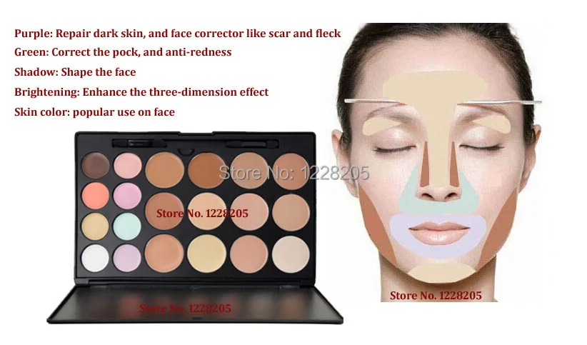 Hottest 20 Color Face Corrector Makeup For Girl Palette Correctors