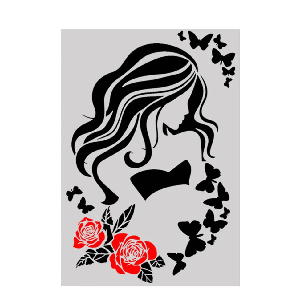

DIY Beautiful Lady Layering Stencils For Walls Painting Scrapbooking Stamp Album Decor Embossing Paper Card Template