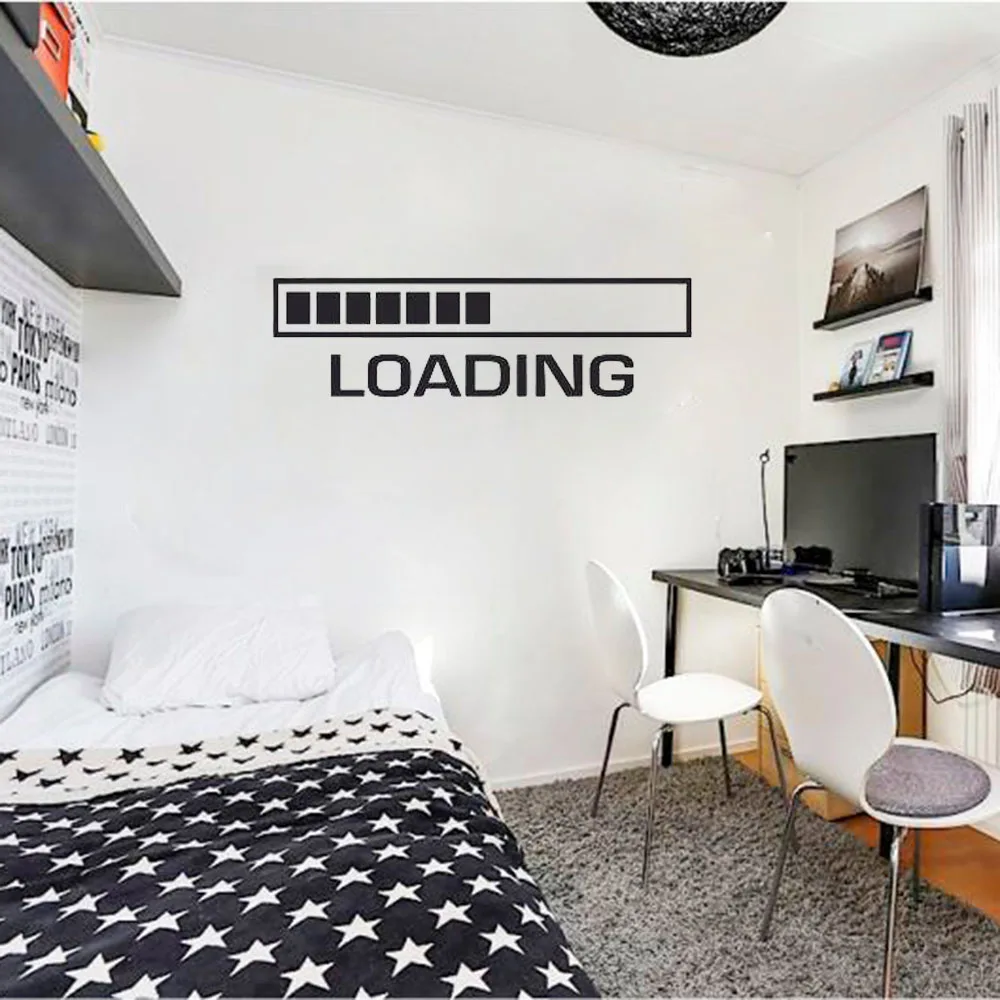 

Игра интересует Наклейки на стены Художественная работа с цитатами Наклейка на стену домашний декор настенные виниловые Декорации для мальчиков с рисунком для загрузки комнаты Съемный B248