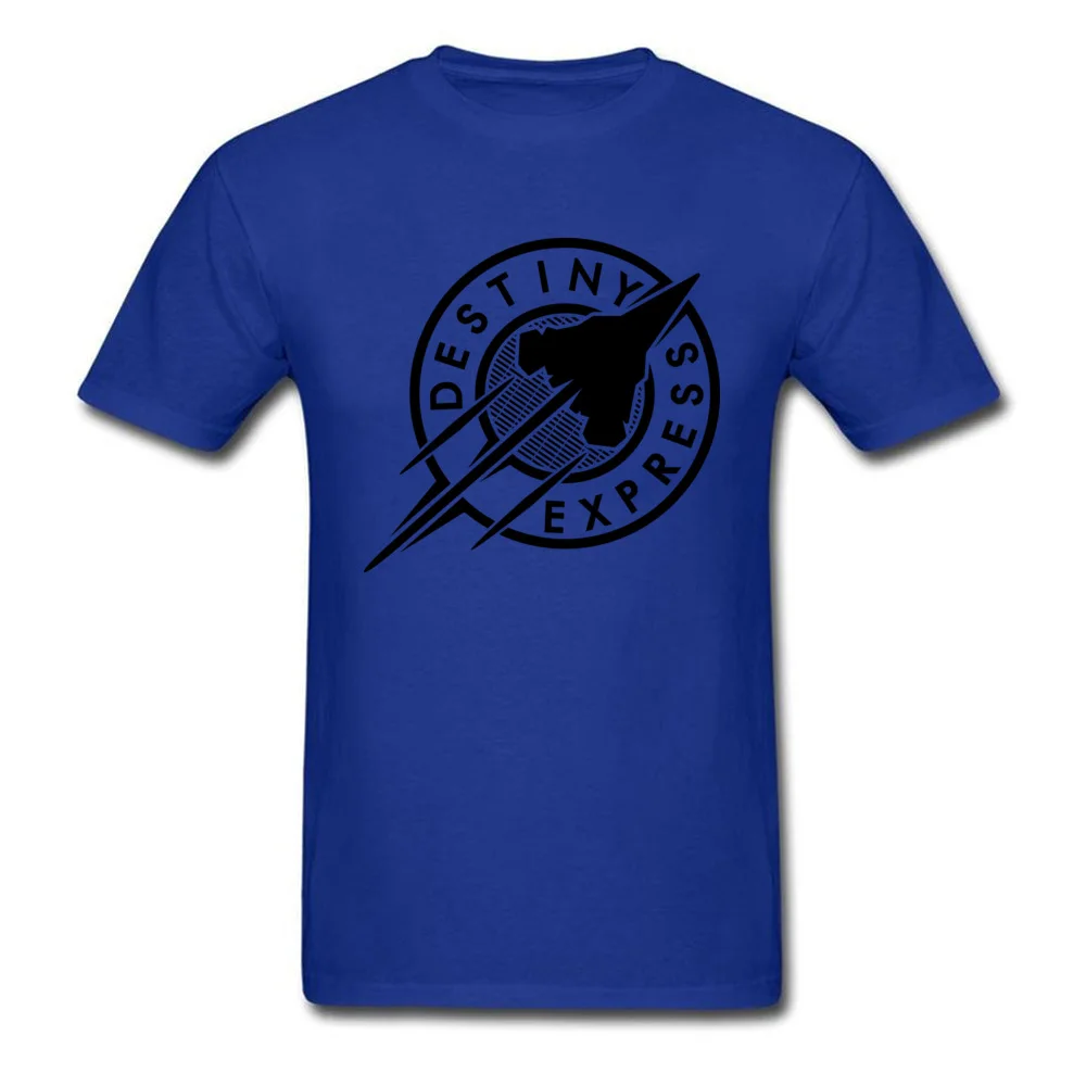 Printed T Shirt Wholesale O-Neck Destiny Express Pure Cotton Young Tops T Shirt Design Short Sleeve Tee Shirts Destiny Express blue