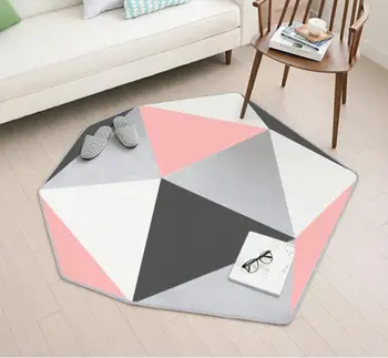 

Nordic carpet Dream Special-shaped geometry thickening rug Colourful living room modern simple Cover full of bedroom bedside