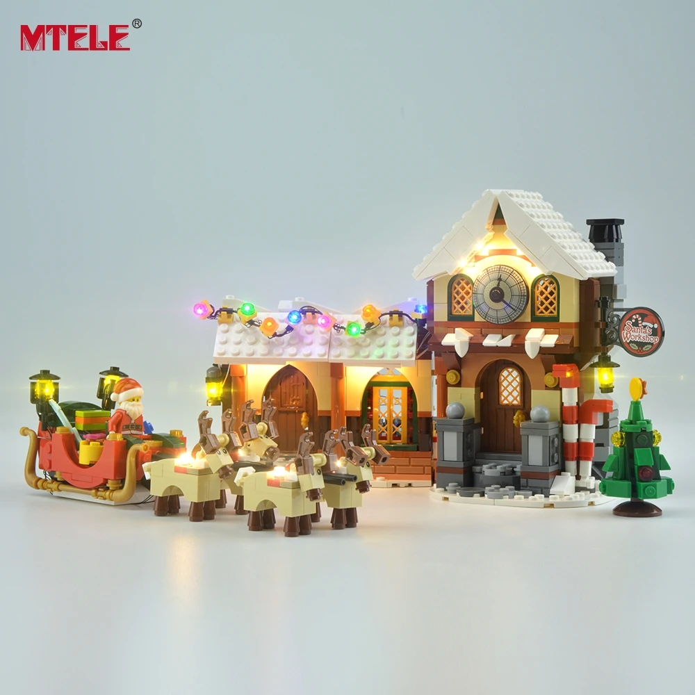 

MTELE Brand LED Light Up Kit For Santa's Workshops Creator Series Lighting Set Compatible With 10245 (Not Include The Model)