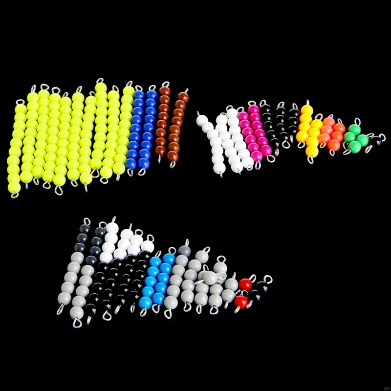 Jogo para Pré-escolar Montessori Math Materials Grânulo Aprendizagem Precoce Família Versão 2 Brinquedos mat.