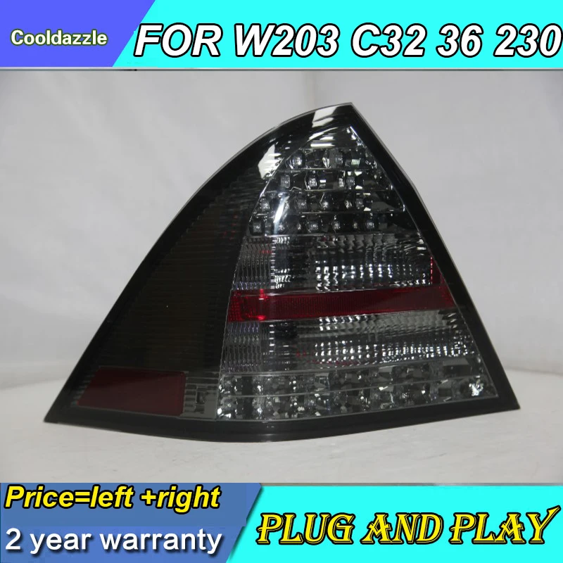 

2001 2002 2003 2004 Year For Mercedes-Benz W203 C32 C36 C280 C230 C320 C240 C180K C200K LED Tail Lamp Rear Lights Smoke Black