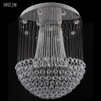 

80CM (31.5") New Modern Crystal Chandelier light 1 Meter High k9 crystal lamp rectangle led crystal lamp home highting