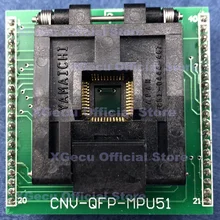 CNV-QFP-MPU51 адаптер LQFP44/VQFP44/QFP44/TQFP44-DIP40 поддержка 8051 MCU для TL866A TL866CS TL866II плюс ZIF 40-PIN программистов