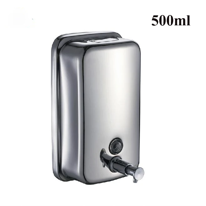 Liquid Soap Dispensers 500ml Stainless Steel Wall Mounted Kitchen Soap