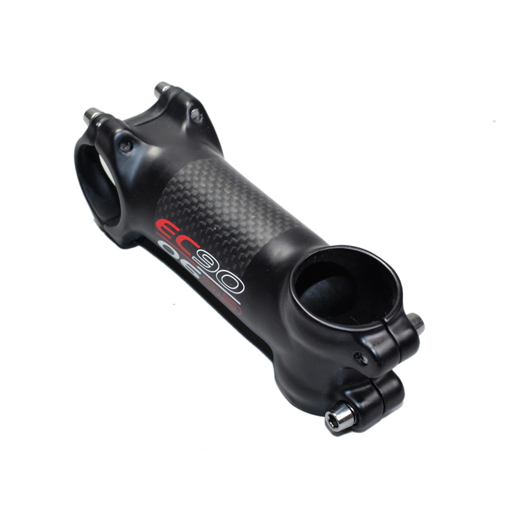 EC90 Ultra-light Road Bike Stem 31.8-28.6 Riser MTB Bicycle Stem Rod Carbon+Aluminium Alloy Cycling Stems 60708090100110mm (3)