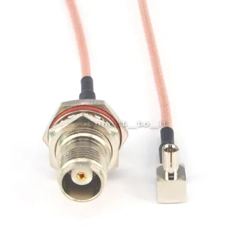 

10 Pieces Extension Cable Cord TNC Female Bulkhead O-ring to TS9 Male Right Angle Connector RF Coax Adapter