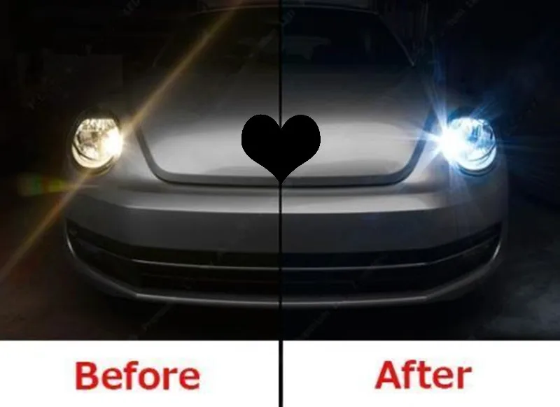 2 белый 3014-SMD светодиодный лампы для автомобилей Volkswagen B7 Passat Beetle дневные огни