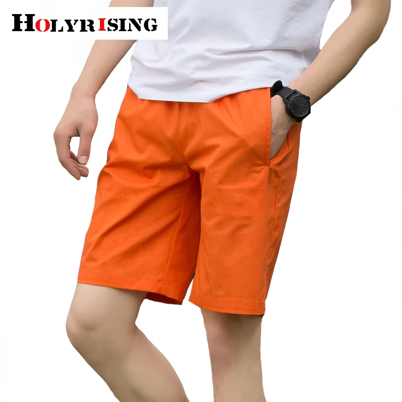Holyrising мужские шорты в повседневном стиле Slim Fit Модные хлопковые брендовые шорты мужские шорты-бермуды masculino 4 цвета 18786-5