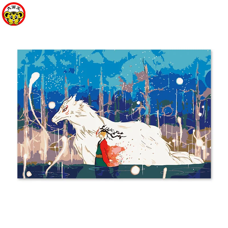 

painting by numbers art paint by number Natsume Takashi, a friend of the summer eye friends diy oil Natsume friend account