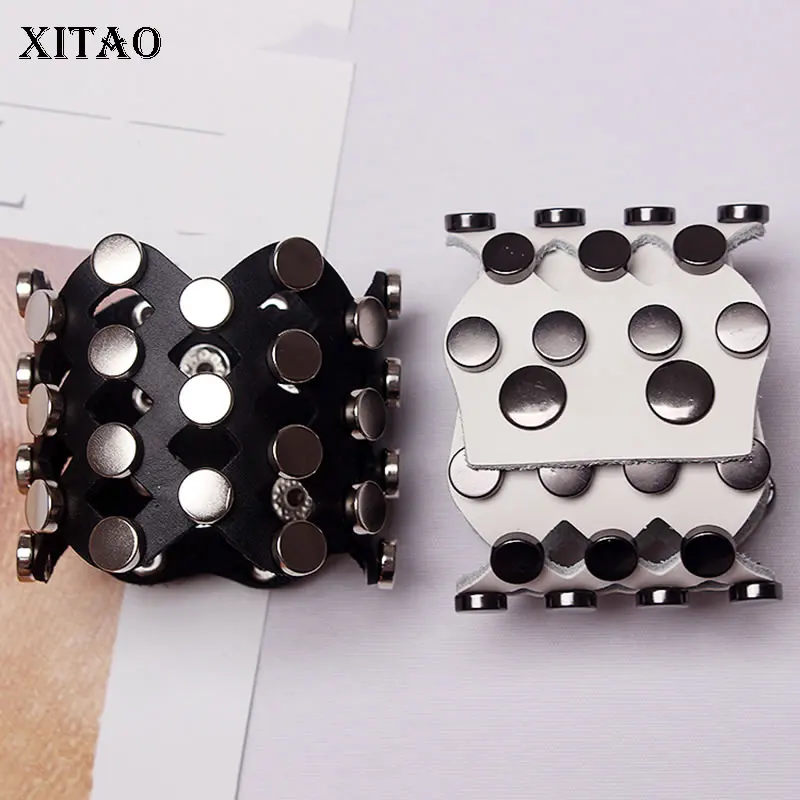 [XITAO] Европа панк Новое поступление модные женские аксессуары с заклепками женские кожаные браслеты LJT2966