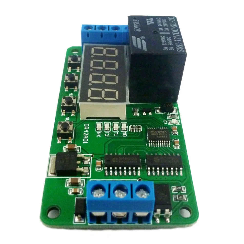 DC 12V DPDT Multipurpose Delay Relay Module Timer Polarity switching PLC Board Electrical