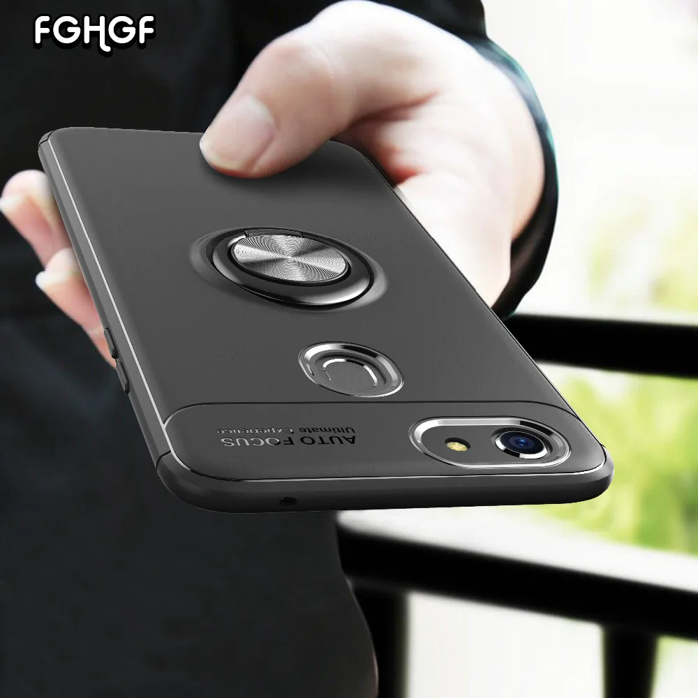 

FGHGF Cover For OPPO F9 Pro Case Ultra Slim Adsorption Ring Silicone Shell For OPPO R17 Pro Cover For OPPO Find X A5 Case Fundas